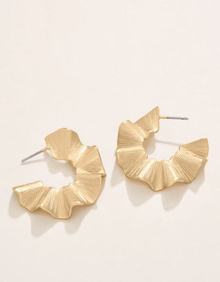 Spartina Ruffle Hoop Earrings