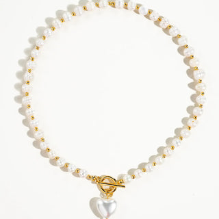 Wren Pearl Heart Necklace
