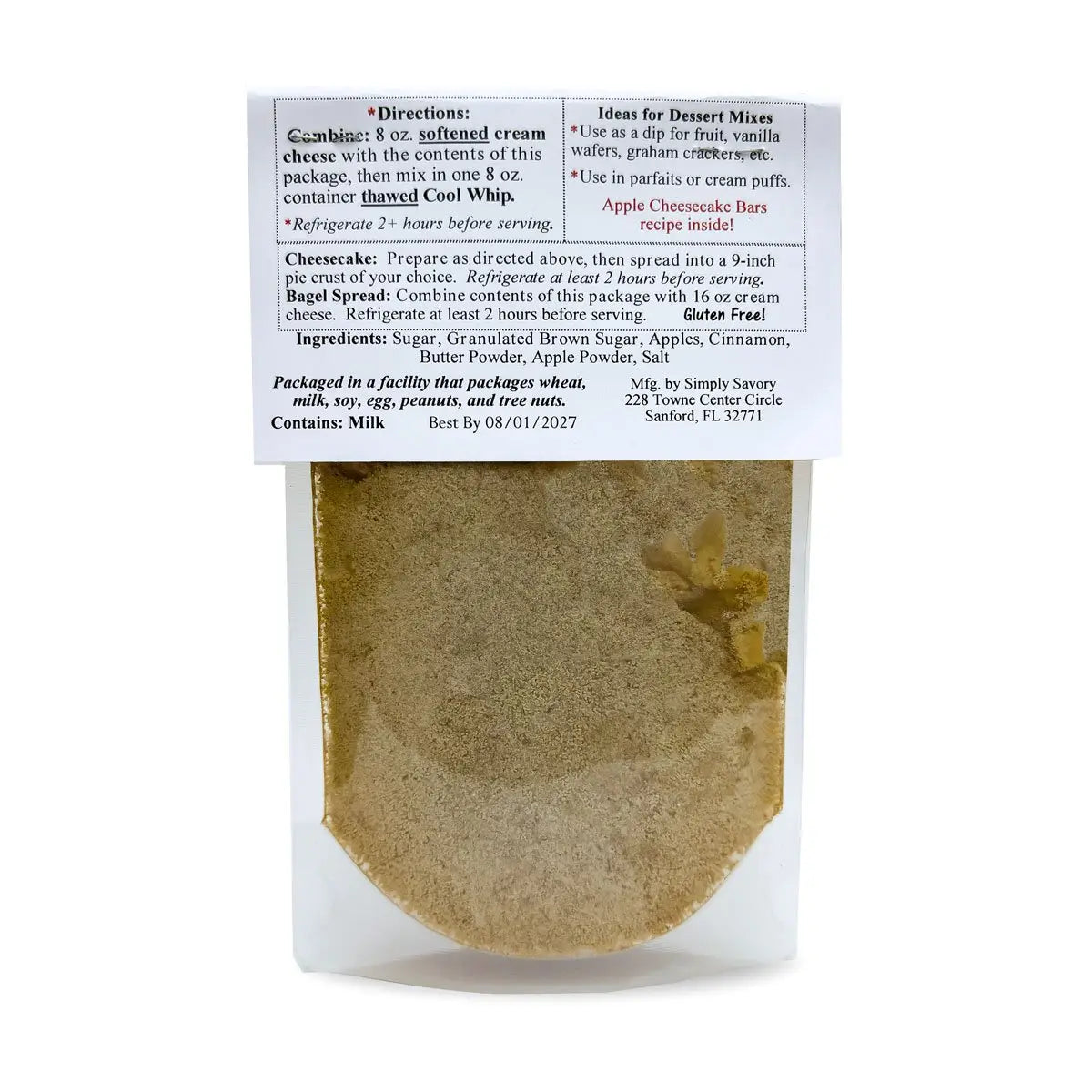 Fried Apple Pie Dessert Mix