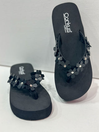 Corky's No Running Sandal - Black