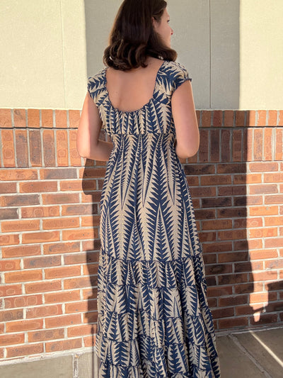 Gold Accents Maxi Dress