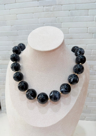 Dahlia Round Stone Necklace