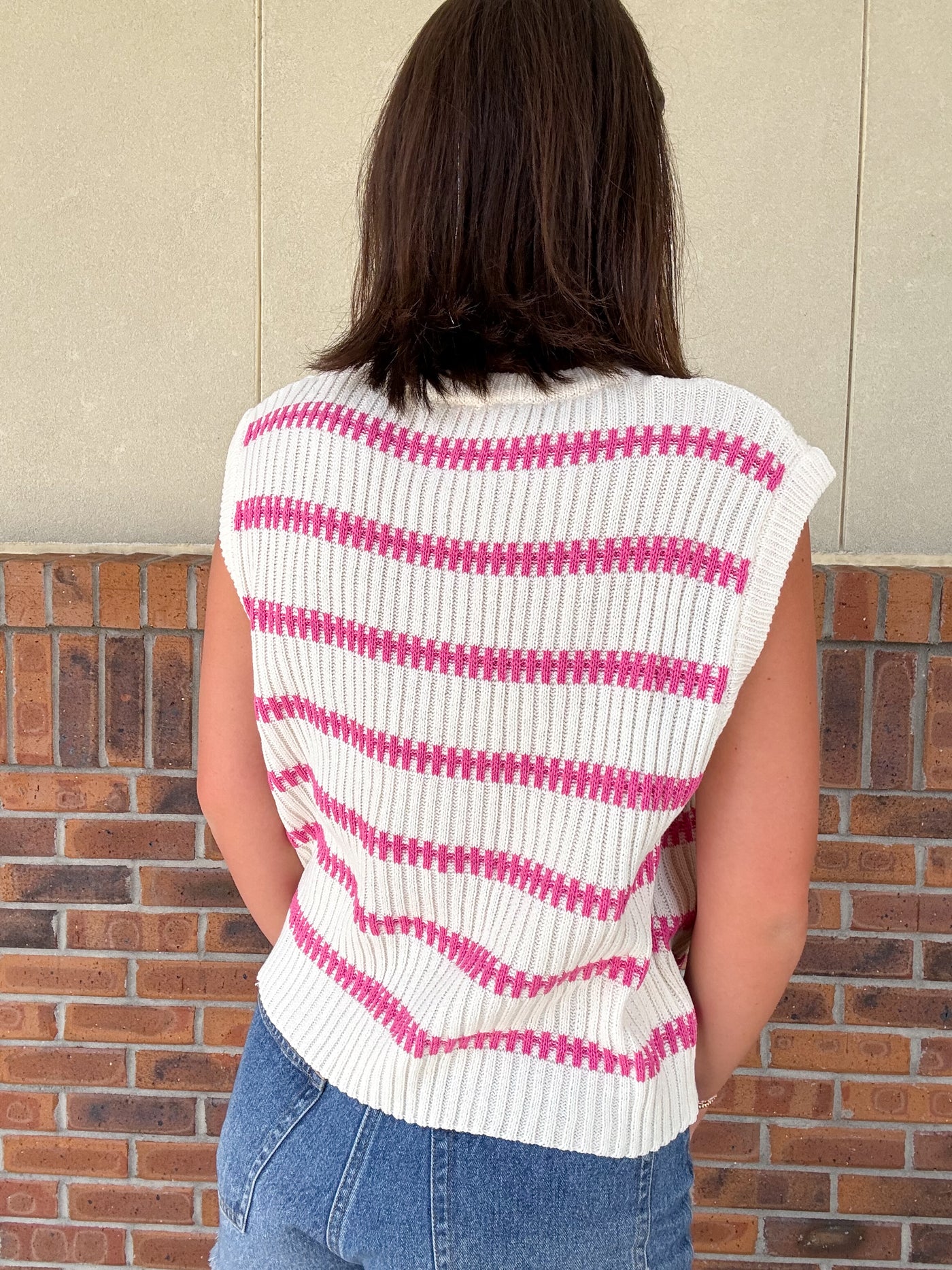 Sadie Stripe Sweater Vest