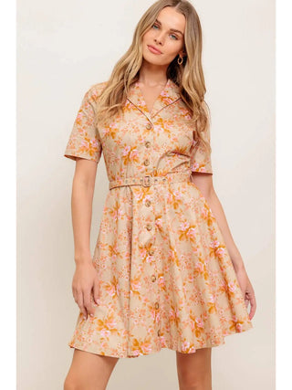 Button Down Mini Dress