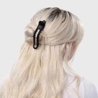 KITSCH Flat Lay Claw Clip 2pc Curved - Black & Tort