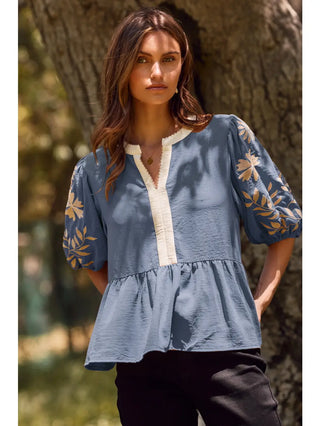 Airflow Peplum Blouse
