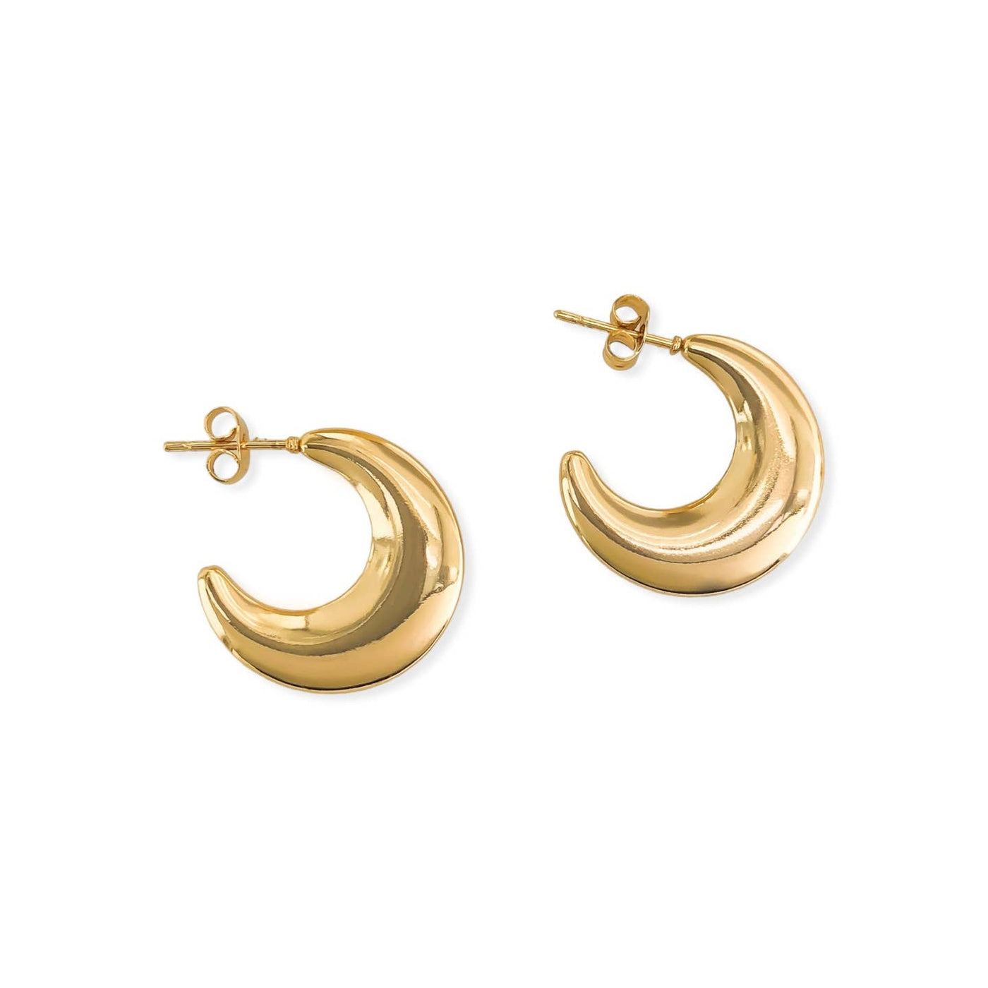 Mabel Crescent Hoop Earring