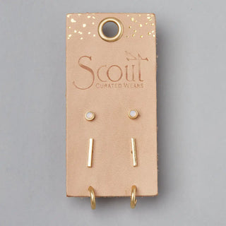 Scarlett Stud Trio - Gold