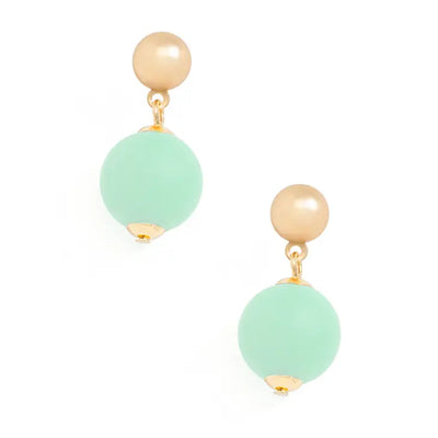 Zenzii 14mm Resin Bead Drop Earring