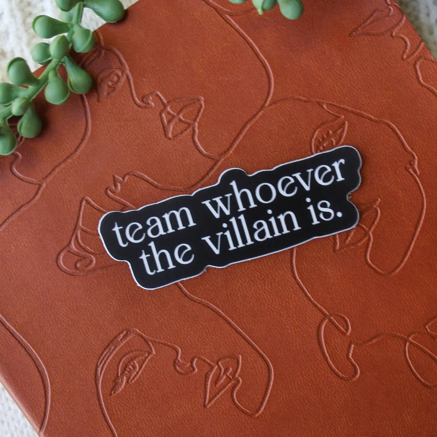 Team Whoever the Villain Is Vinyl Sticker