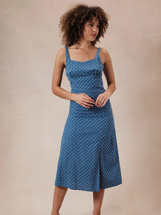 Polka Dot Patriot Midi Dress
