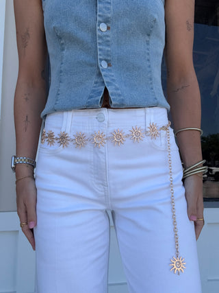 Sun Charm Chain Belts
