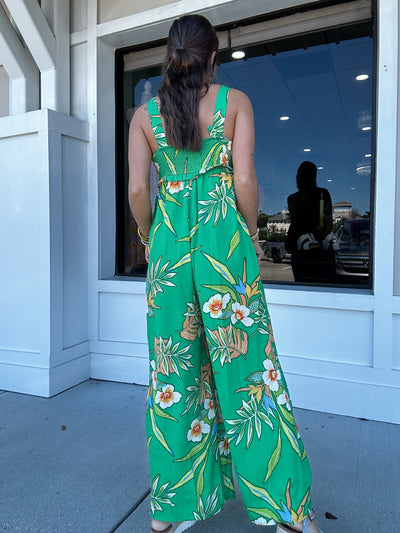 Fun In Floral Jumpsuit