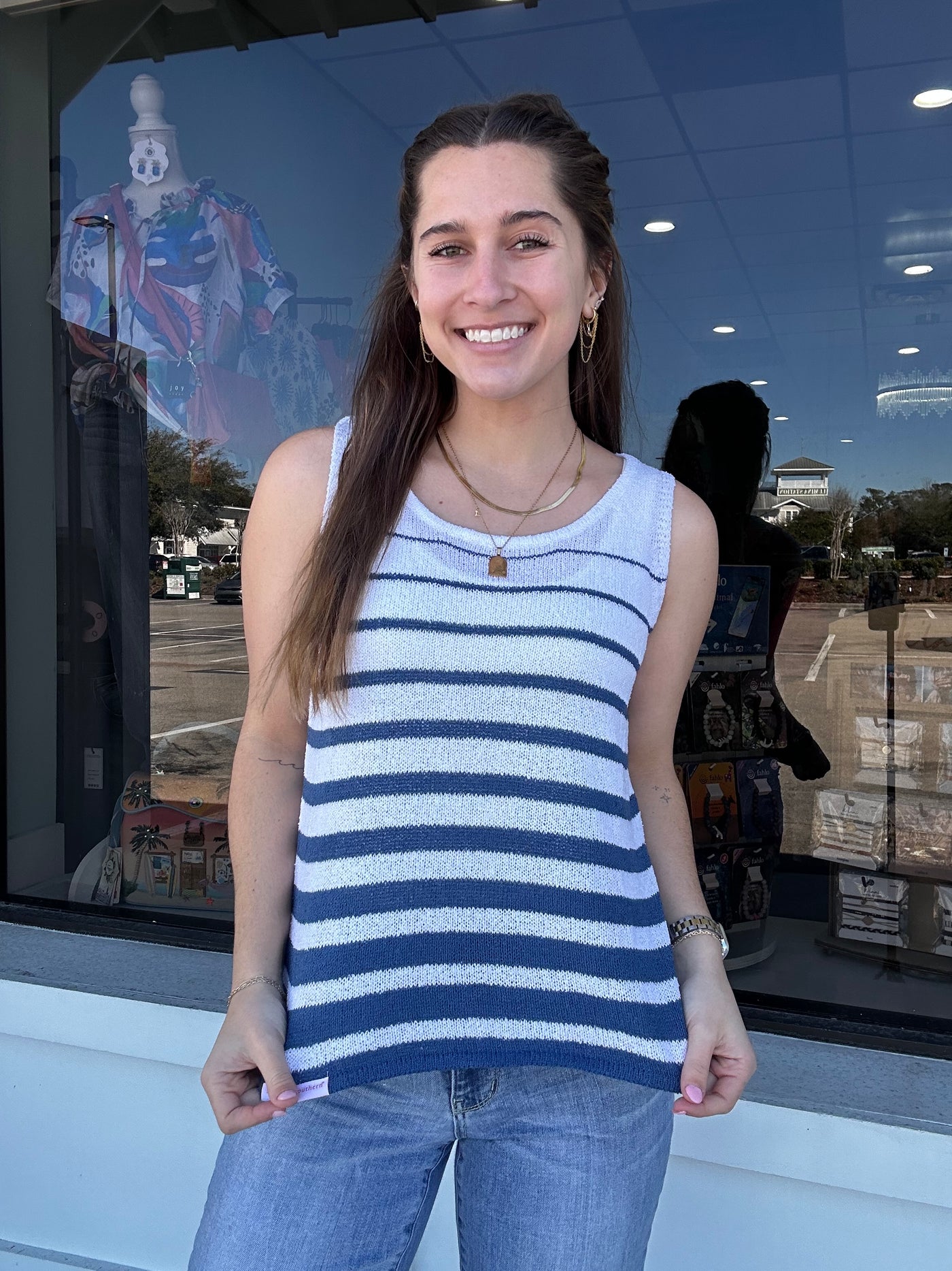 Striped Sweater Tank