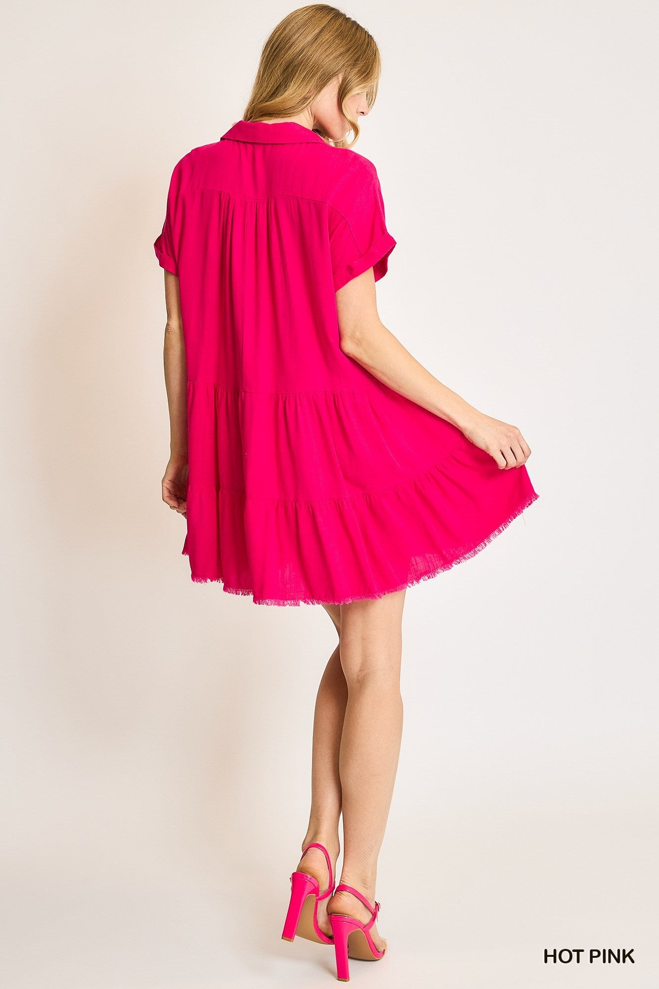 Umgee Sunny Breeze Tiered Mini Dress