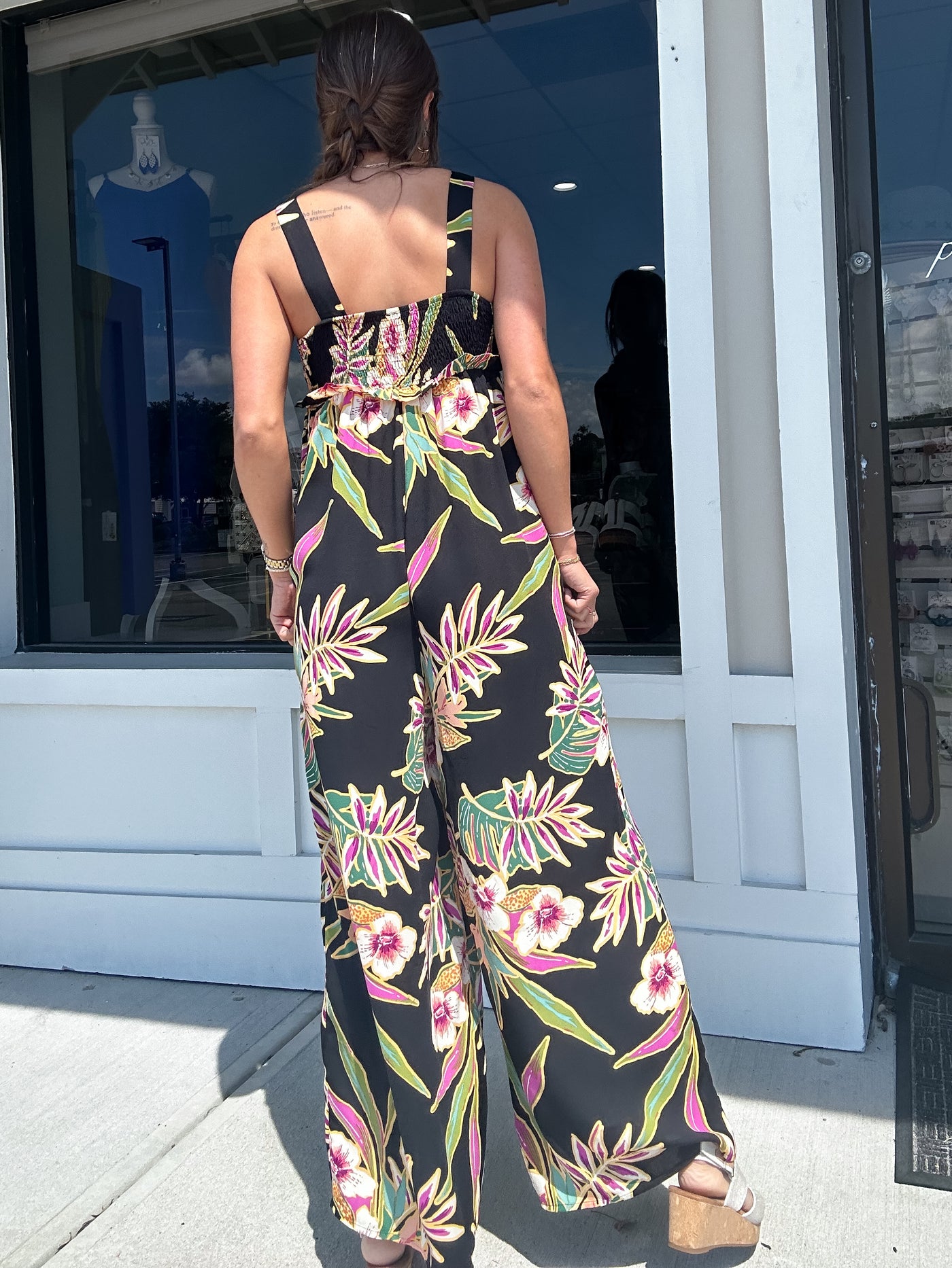 Fun In Floral Jumpsuit