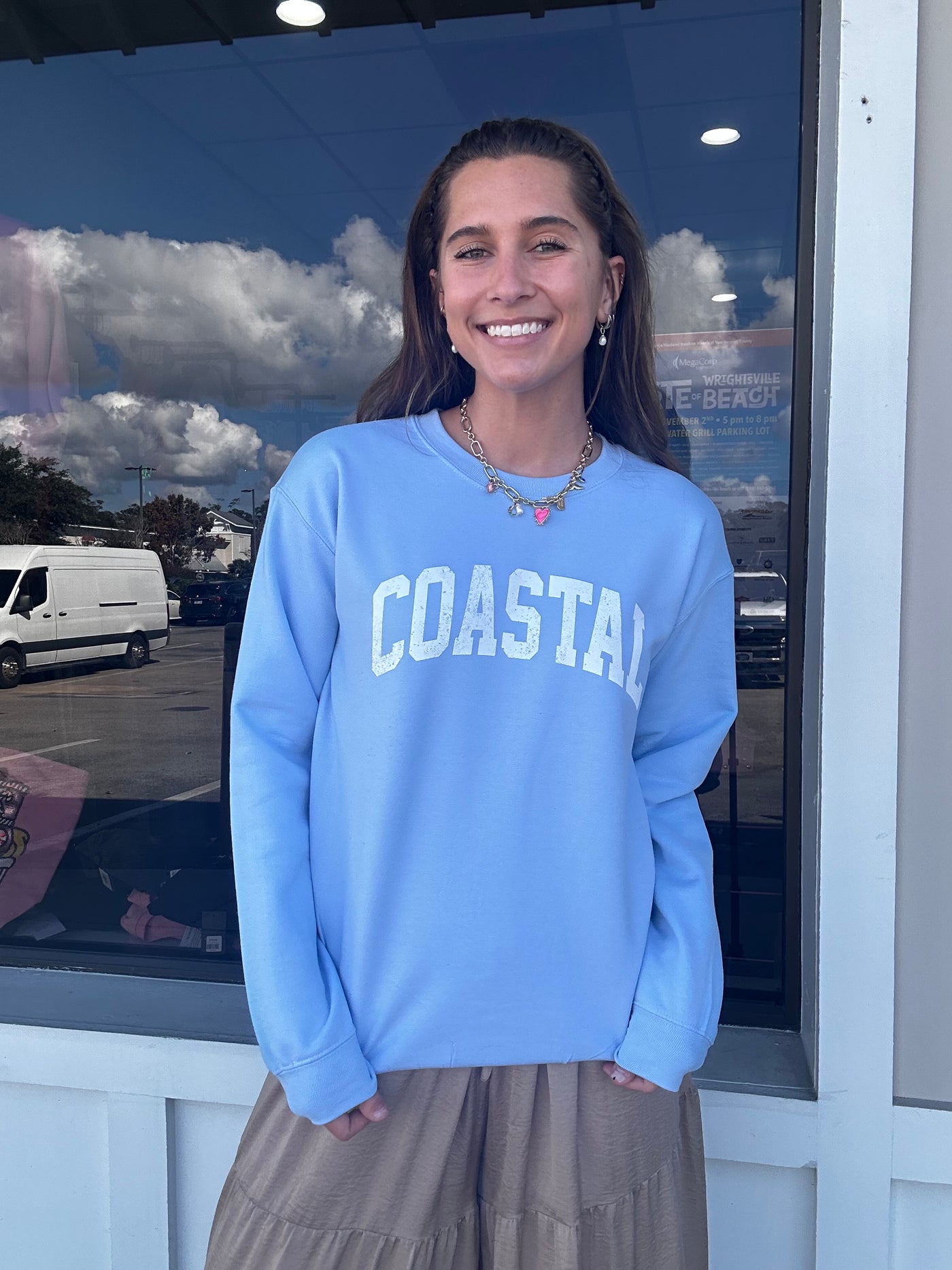 "Coastal" Crewneck Sweatshirt