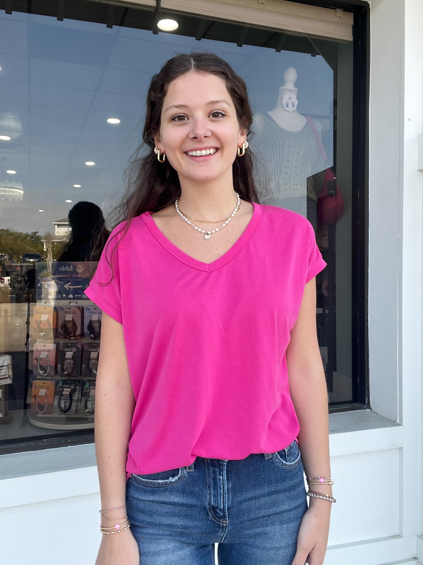 Modal Soft V-Neck Tee