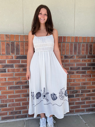 Santorini Shores Midi Dress