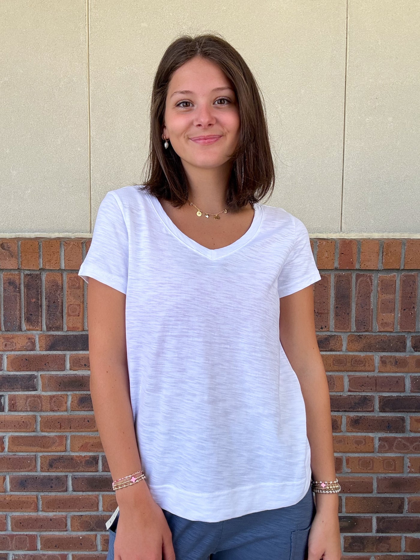 Escape by Habitat Cotton Slub V-Neck Tee