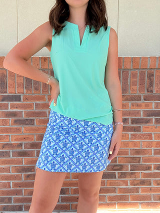 LuLu B Totally Turtles Zip Skort