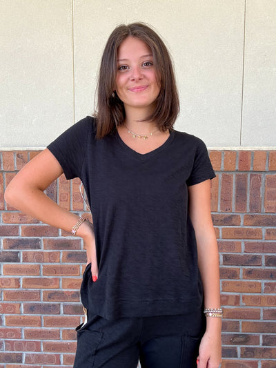 Escape by Habitat Cotton Slub V-Neck Tee