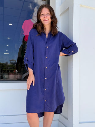 Escape by Habitat Lake Linen Getaway Shirt Dress