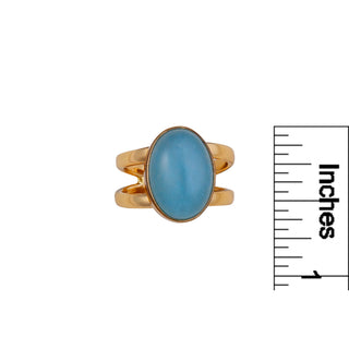 Alchemia Blue Quartz Adjustable Cuff Ring