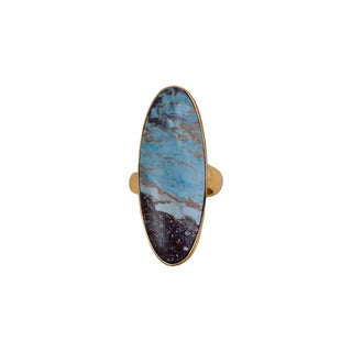 Alchemia Aztec Lapis Oval Adjustable Ring