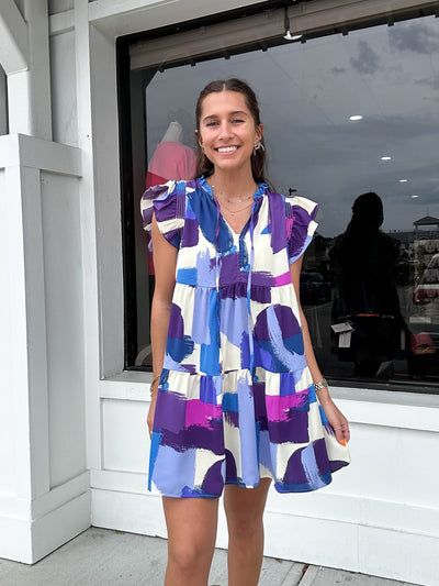 Umgee Brushstroke Dress