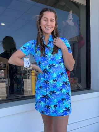 Lulu B Pretty Palms Dress