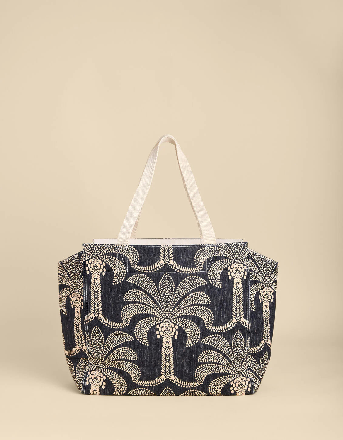 Spartina Shop Tote Bridge Street Palms Black