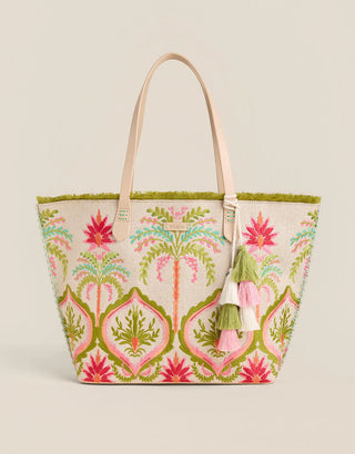 Spartina Fiesta Tote Castillo Floral Palms