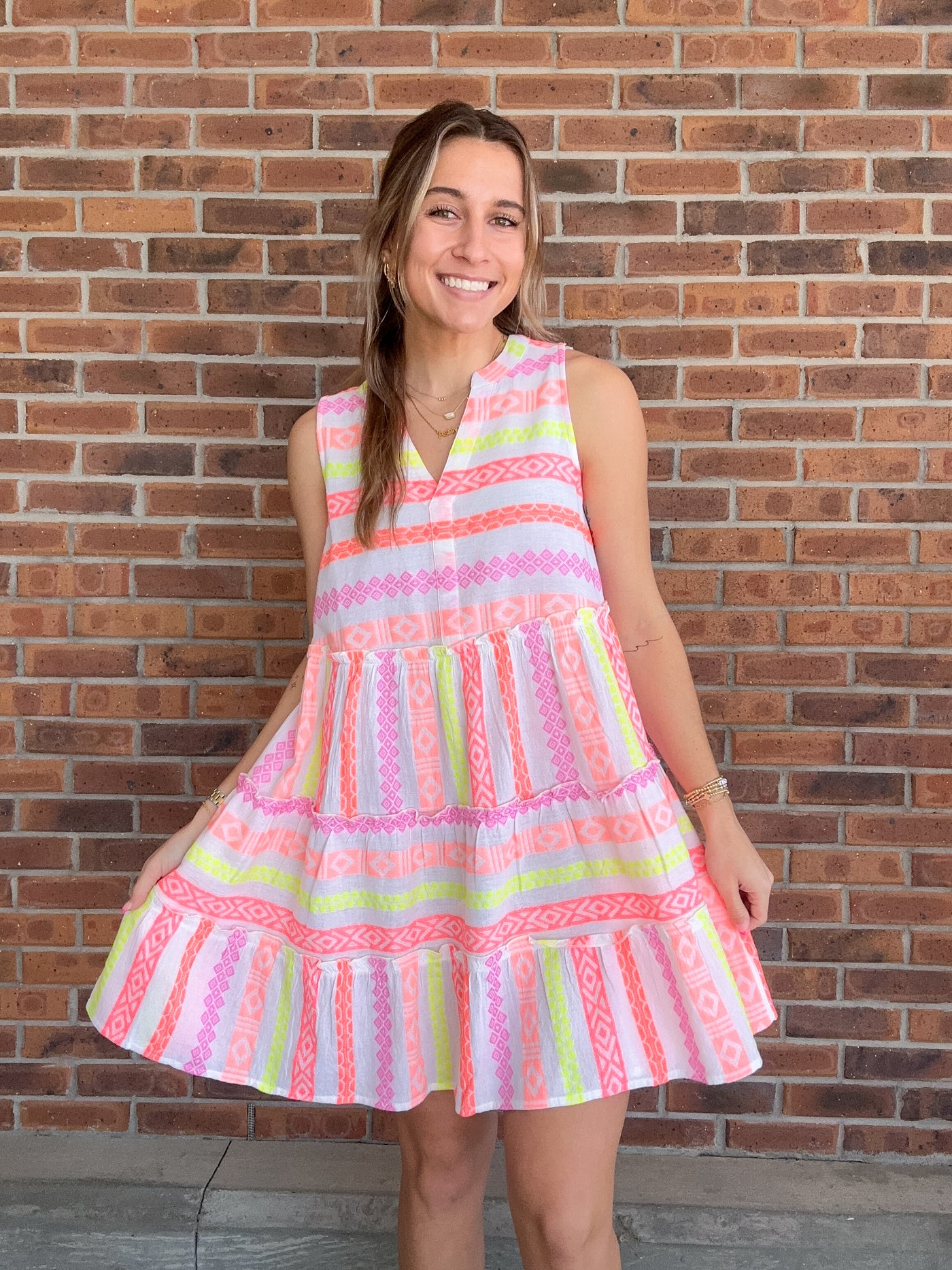 Mudpie Angelica Yarn Dye Dress