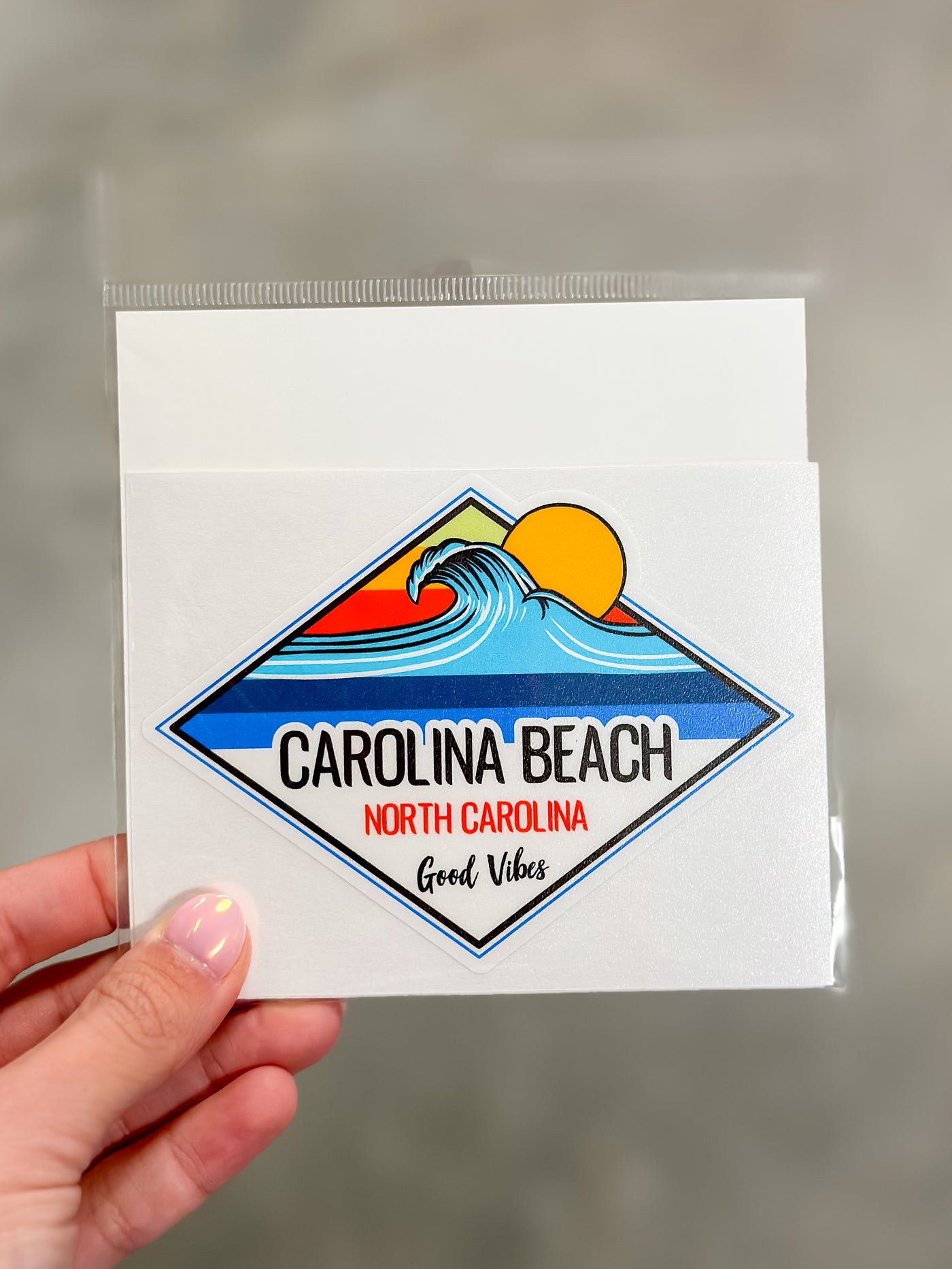 Carolina Beach Good Vibes Sticker