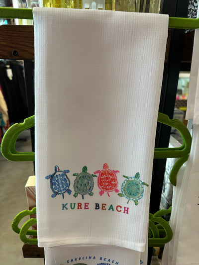 Multicolor Turtles Beach Tea Towel