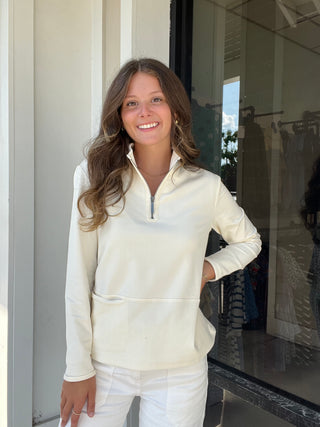 Escape by Habitat Ocean Front Terry Quarter Zip Pullover