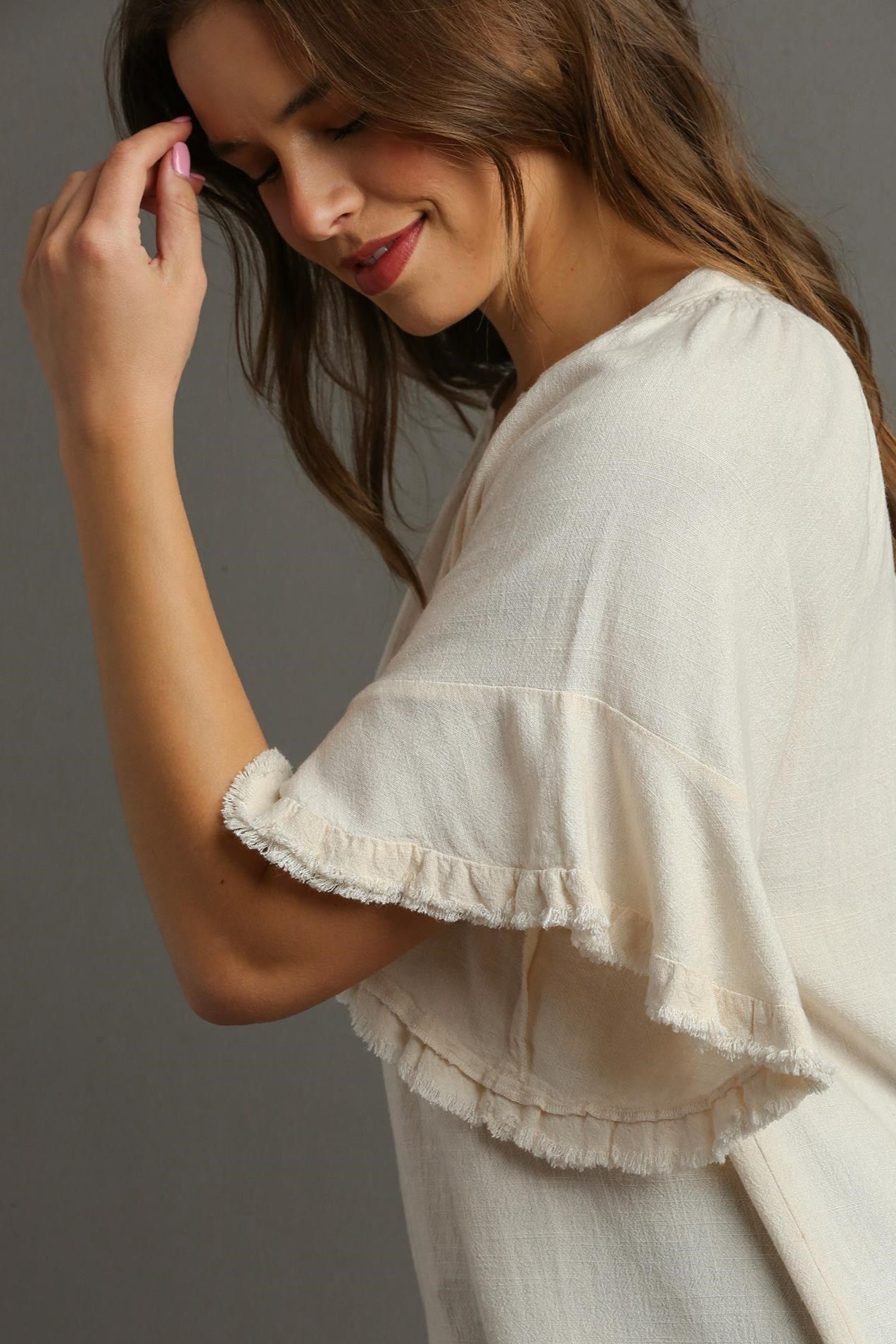 Umgee Adrienne Linen Top