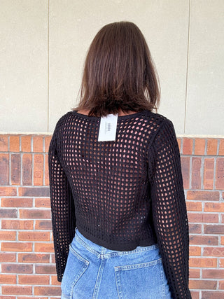 Hold On Tie Front Sweater