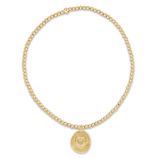ENewton Inspire Love Small Gold Disc Bracelet