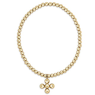 ENewton Classic 3mm Bracelet - Signature Bead Cross