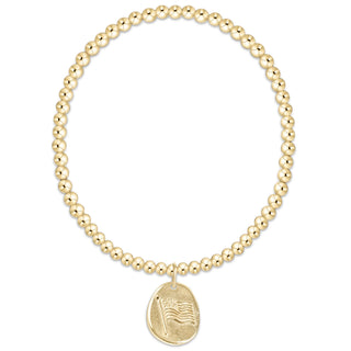 ENewton Inspire America Gold Disc Bracelet