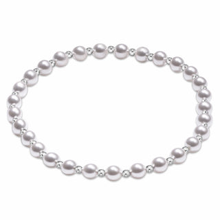 ENewton Grateful 4mm Pearl Bracelet Silver