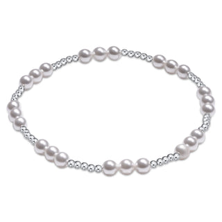 ENewton Classic Joy Silver Bracelet 4mm - Pearl