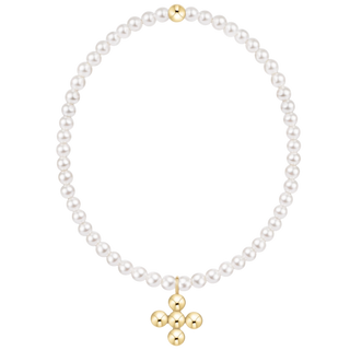 ENewton Classic 3mm Bracelet - Signature Bead Cross