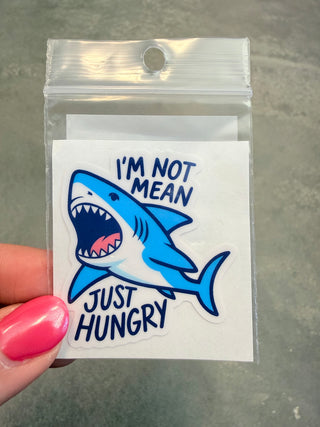 I'm Not Mean I'm just Hungry Cell Phone Sticker