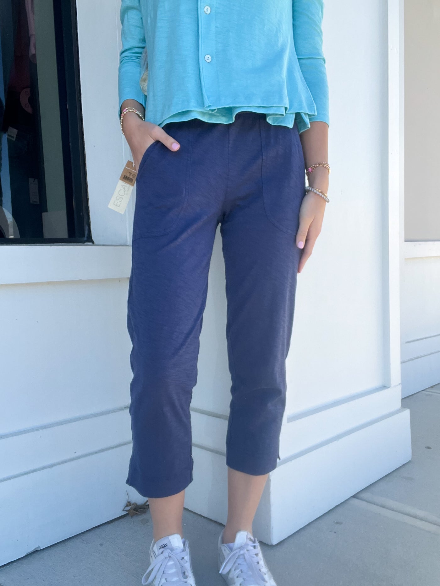 Escape by Habitat Cotton Slub Pocket Capri