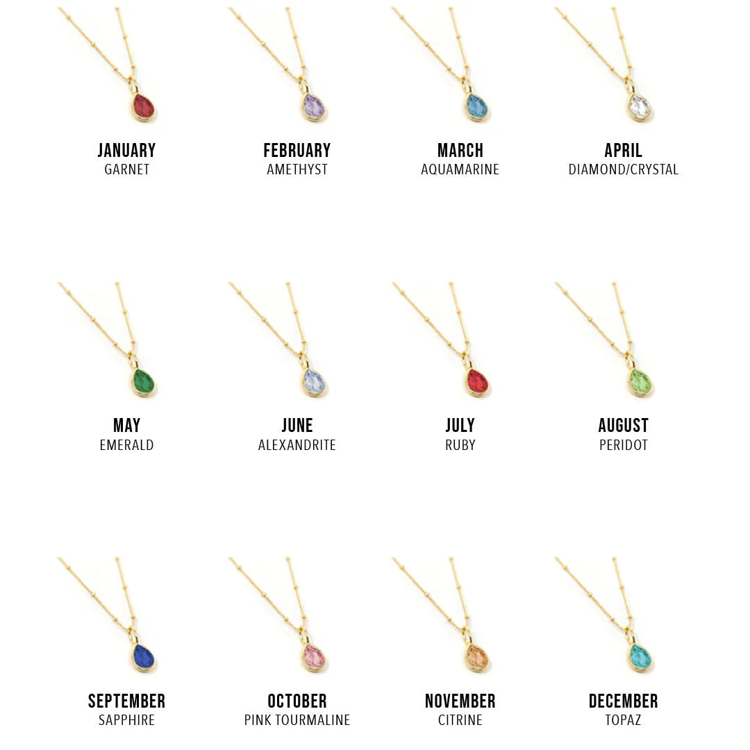 Gold Birthstone Charms