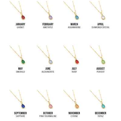 Gold Birthstone Charms