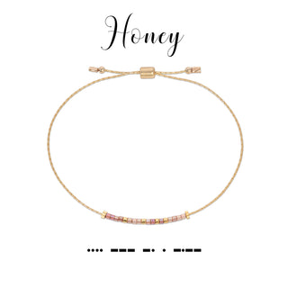 Dot & Dash Honey Bracelet